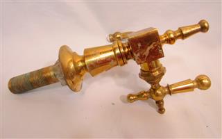 LOT OF 4 #P0013 ANTIQUE LUXURY BRASS STROM PLUMBING TUB FIXTURES ONE UNUSED 3 US